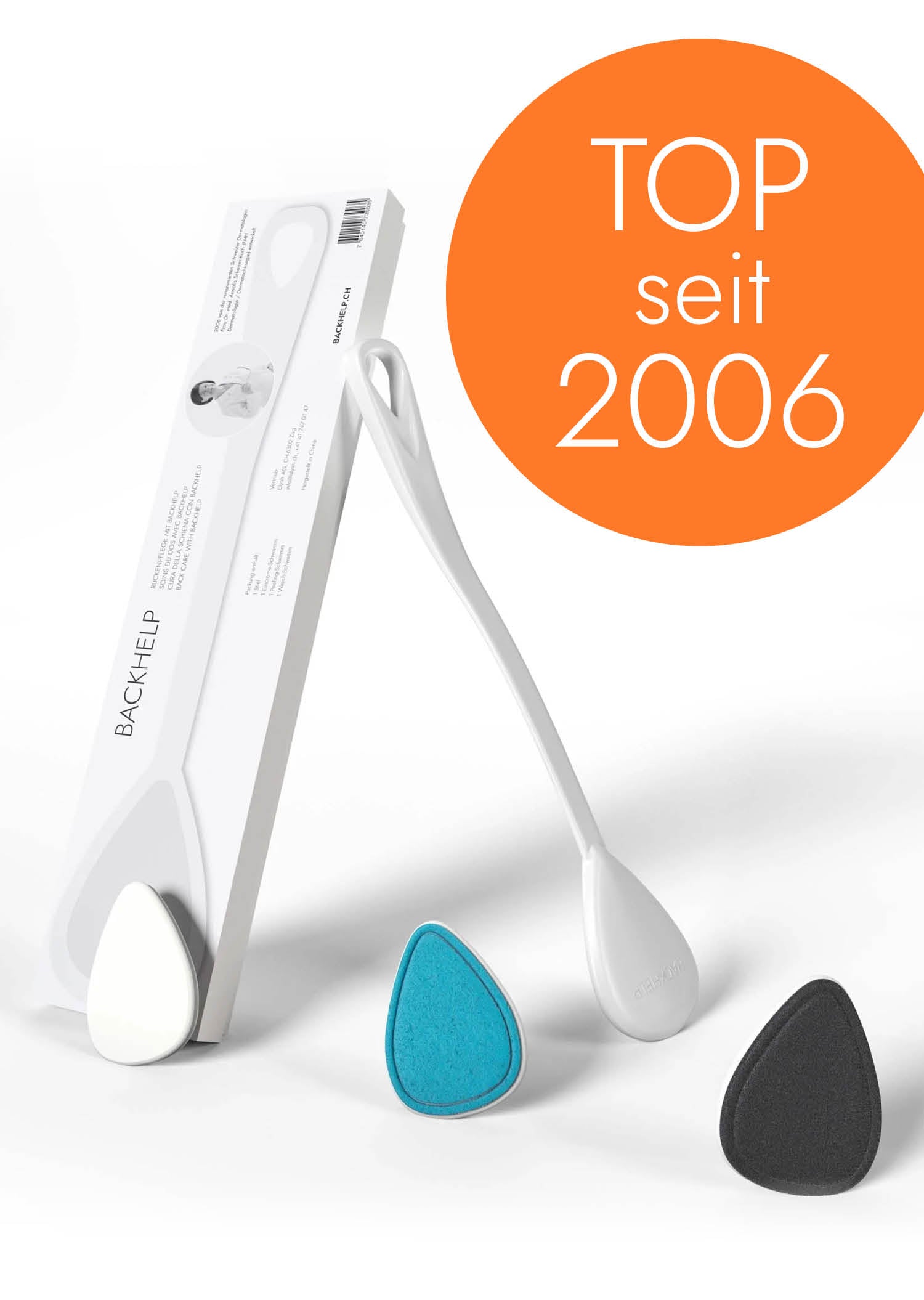 Backhelp Eincreme-Peeling-Wasch-Hilfe für den Rücken